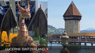 LUCERNE SWITZERLAND 🇨🇭 WALKING CITY TOUR & EXPLORING DRAGON MOUNTAIN - MOUNT PILATUS