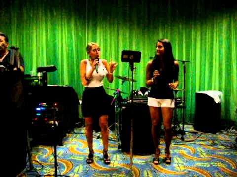Lauren Torelli and Carissa Farina singing "Be My B...