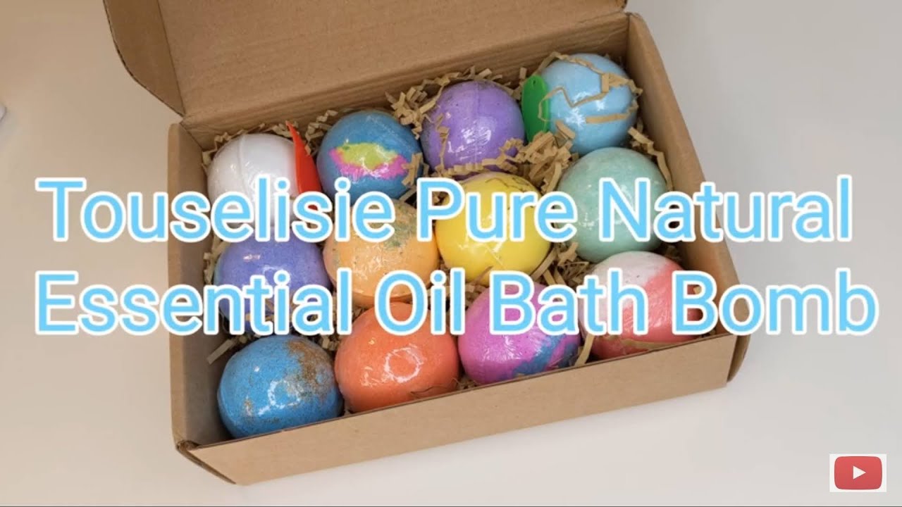 Touselisie Pure Natural Essential Oils Bath Bombs Gift Set.