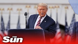 Us president donald trump delivers a speech in acceptance of his
renomination to second term from the white house on thursday, fourth
and final day ...