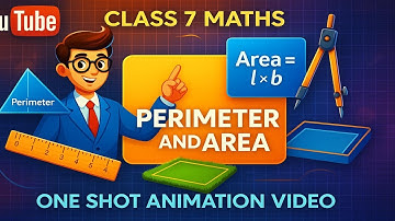 CBSE Klas 7 || Wiskunde || Omtrek en oppervlakte || Animatie || in het Engels @digitalguruji3147