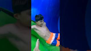 Jumping out of waterslide #shorts #waterslide #waterpark #fails #viral #failvideo