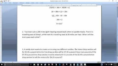 How to Solve Weighted Averages Problems