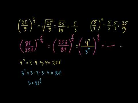 წილადის შემცველი ხარისხების გამოთვლა: წილადი ფუძეში