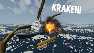 My Cruise Ship Gets Attacked By A Kraken And A Megalodon! (Stormworks Build And Rescue)