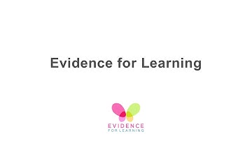 Introduction to Evidence for Learning