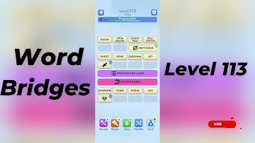 🎮 Word Bridges Level 113 Answers | SolutionGuruji 🧠✨
