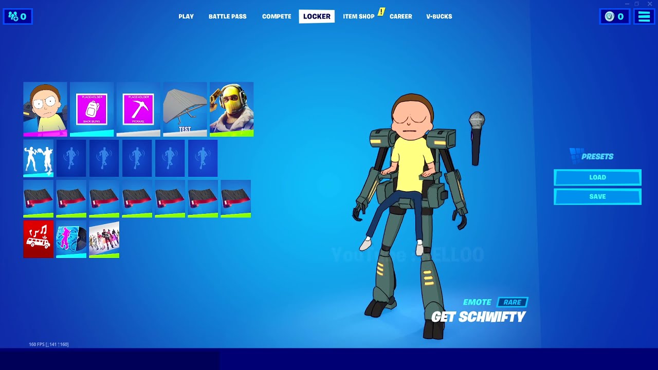 Fortnite Get Schwifty Emote BUT New Character Every Seconds..(100% Sync)