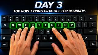 Typing Tutorial for Beginners | Top Row Keys Practice (QWERTYUIOP) | Day 3 ๐