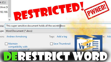 Word Password remover for free!