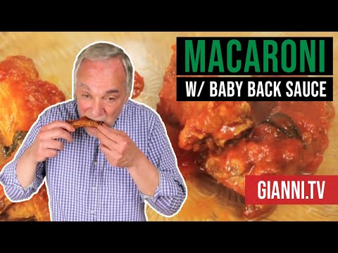 Macaroni with a Baby Back Rib Sauce: Hotness Challenge, Italian Recipe - Gianni's North Beach