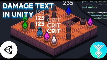 How to Make Damage Text and Number Popups in Unity | Tutorial
