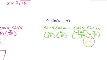 Quiz B (7 to 18) Evaluate Trig Functions Using Sum, Difference and Double Angle Identities