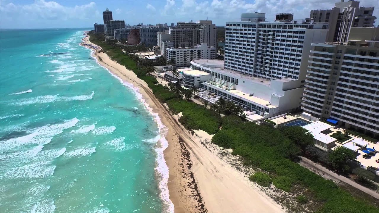 The city of Miami Beach is placing new sand ... 