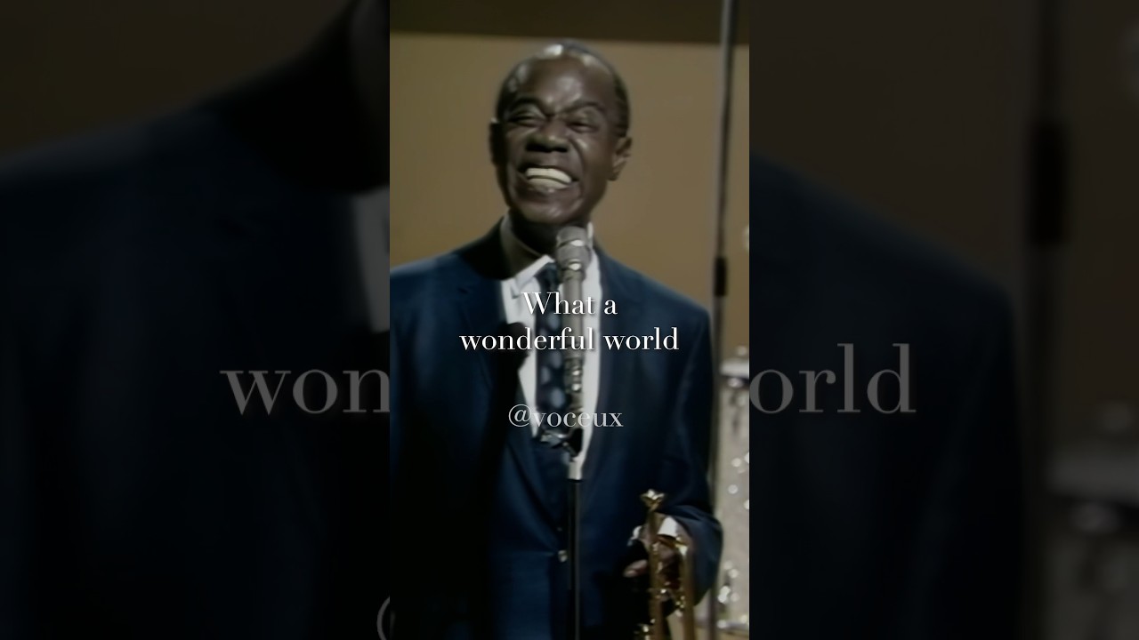 Louis Armstrong - What a Wonderful World #acapella #vocalsonly #voice #voceux #vocals #music #jazz