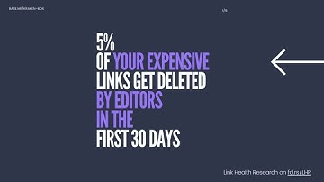 You are losing 5% of your expensive links after just 30 days - Base.me - Link Building Crawler Tool