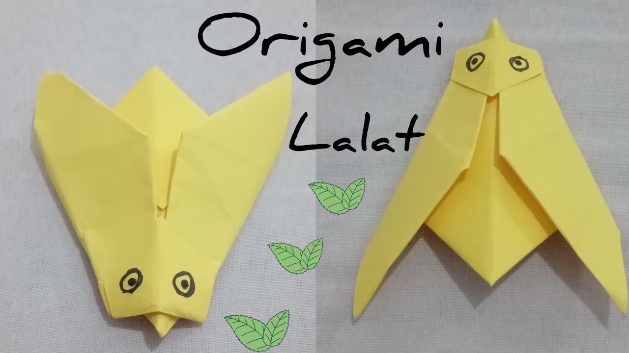 tutorial origami lalat easy diy YouTube