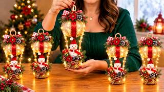 Don’t Throw Away Burnt-Out Light Bulbs! 🎄 See How I Made This Christmas Ornament!
