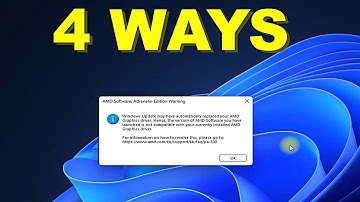 WINDOWS UPDATE MAY HAVE AUTOMATICALLY REPLACED YOUR AMD GRAPHICS DRIVER. AMD SOFTWARE