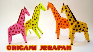 ORIGAMI JERAPAH ( Mainan jerapah bikin seru walau dirumah aja😄)