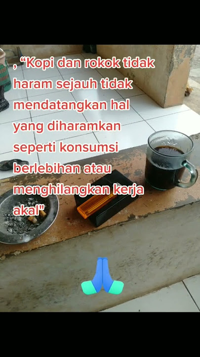rokok dan kopi menurut islam