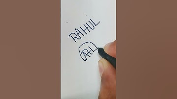 RAHUL name in design...... 🥵😘😍🤣 | #design #viral #rahul #letter #short #shorts