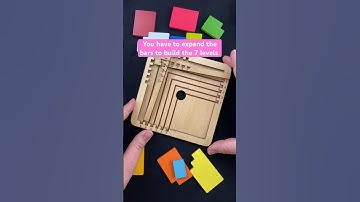 Expand the bars to build the 7 levels in the puzzle. IQ Puzzle 7 in 1 #puzzle #puzzlesolving