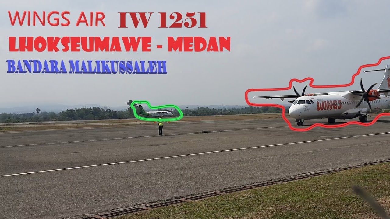 Wings Air IW1251 Lhokseumawe - Medan | Suasana Bandara Malikussaleh