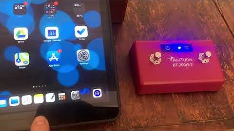 Control ShowOne with an AirTurn BT200S Bluetooth pedal