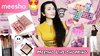 Meesho Live Shopping | Meesho Haul | Meesho Makeup Haul | Meesho Kurti Haul | Meesho Eastern Wear
