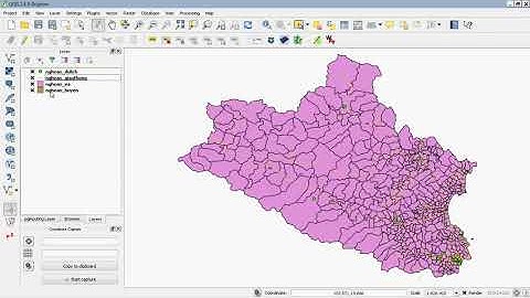 Basic QGIS Tutorial   Open some Shapefile layers and a Project