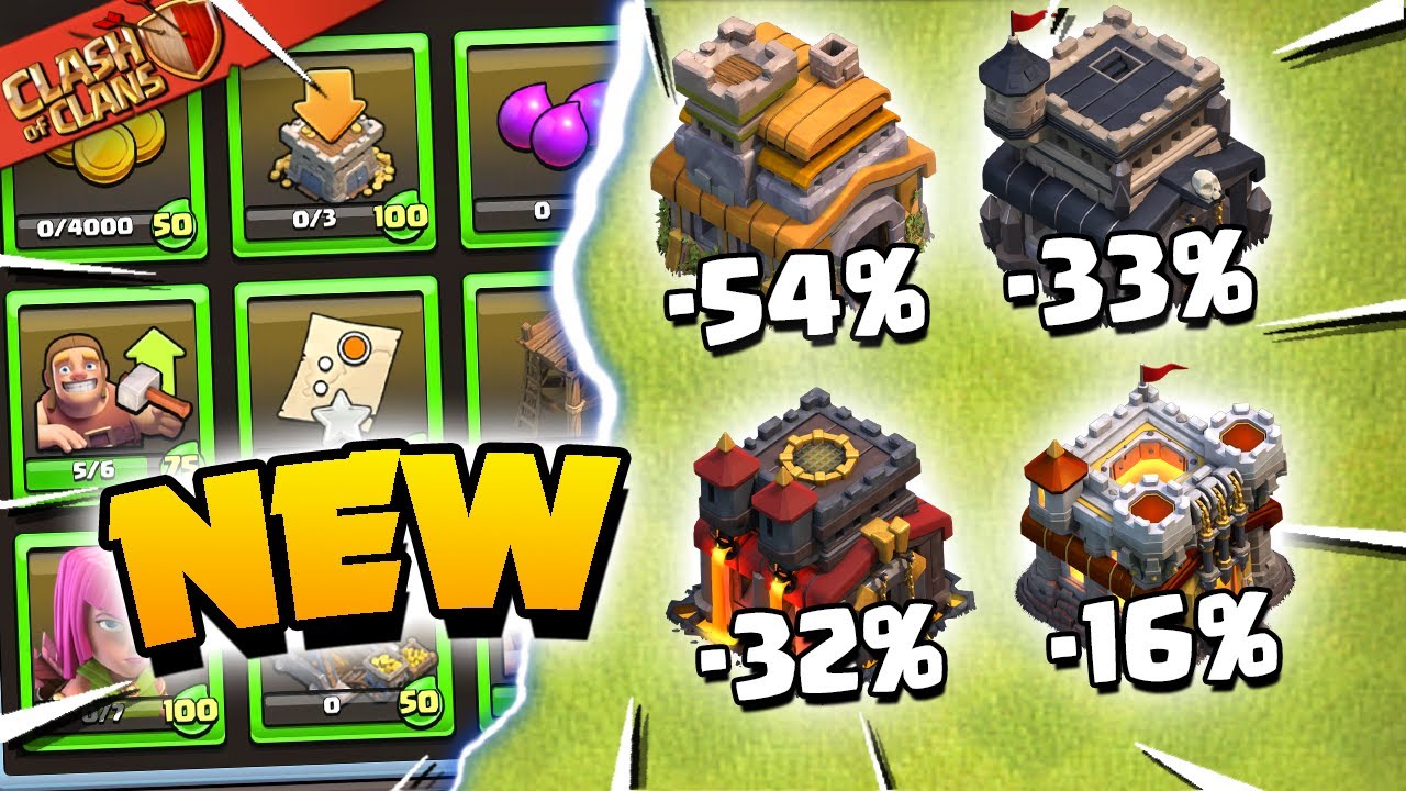 New Starter Challenges and HUGE Reductions - Clash of Clans Update ...