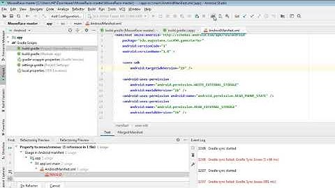 The minSdk version should not be declared in the android manifest file