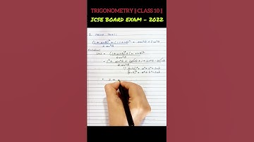 Trigonometry || Class 10 || Board Exam Questions|| #icse #cbse #ssc # shorts #shortsfeed #short
