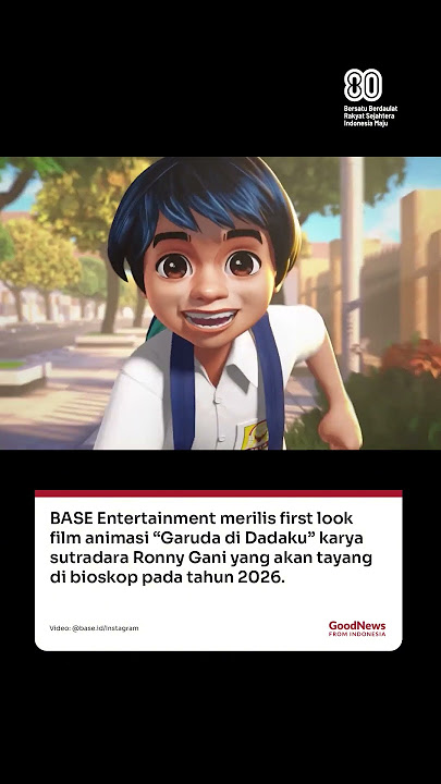 BASE Entertainment rilis first look film animasi “Garuda di Dadaku” akan tayang tahun 2026