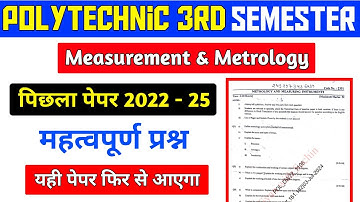Measurement & Metrology 2022-25 PYQ Paper