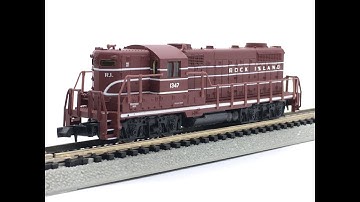 N Scale Life Like Rock Island EMD GP18 Diesel Locomotive Demo