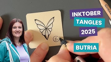 Inktober Tangles Day 21 | How to Draw Butria