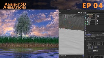 EP 04 Cinema 4D Water Loop Tutorial for Pond Scene | Jiggle Deformer and Turbulence