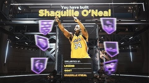 NBA 2K20 SHAQ BUILD! BEST CENTER BUILD IN THE GAME + *INSANE* GAMEPLAY!!