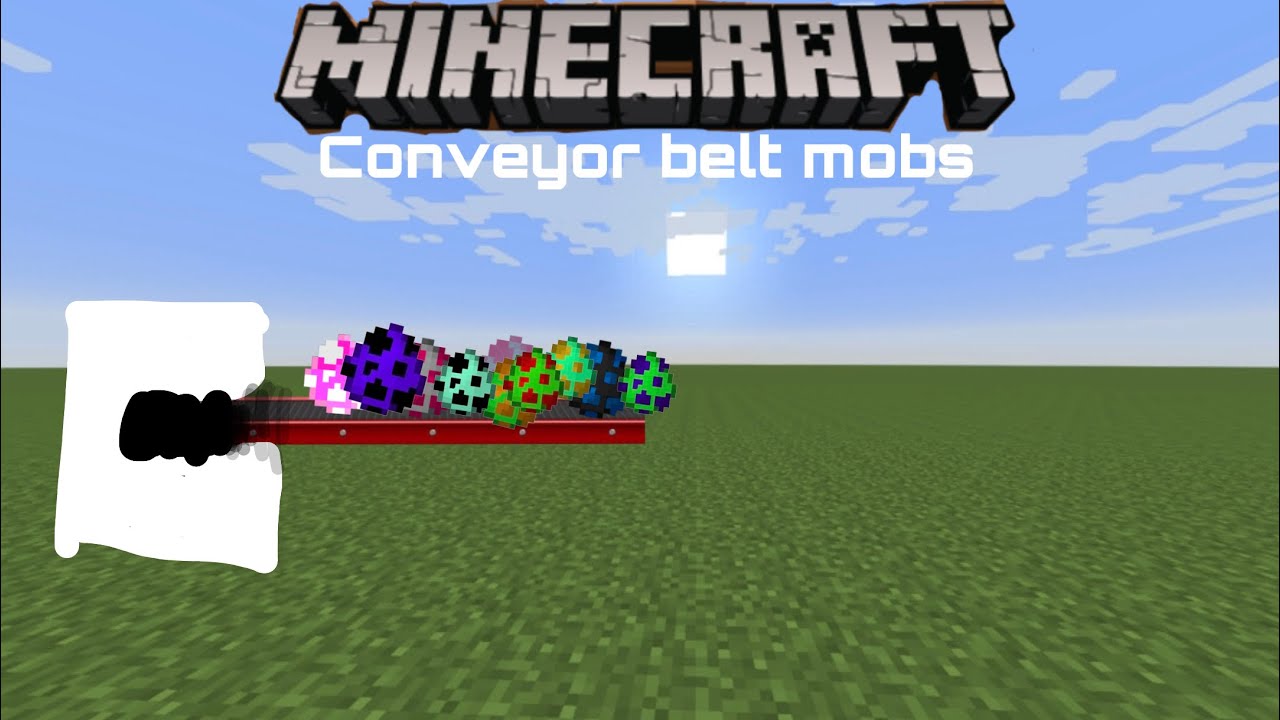 Minecraft mobs conveyer belt! Mod show case 002 - YouTube
