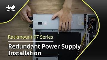 InWin Rackmount 07 Series 1U Redundant Power Supply Installation