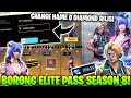 BORONG FULL BADGES ELITE PASS S8 CYBORG! & CHANGE NAME 0 DIAMOND! - Garena Free Fire