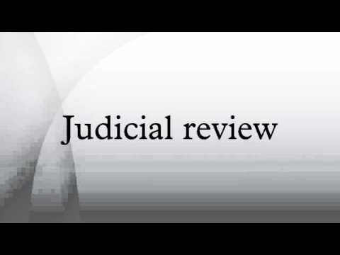 Judicial review - YouTube