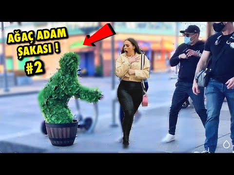 SOKAKTA AĞAÇ ADAM ŞAKASI 2 ! (%100 KALP KRİZİ)