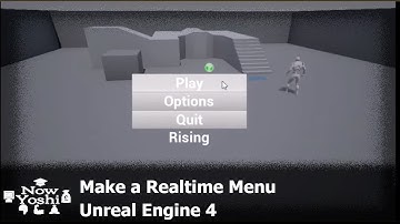 Realtime Background Main Menu | Tutorial | Unreal Engine 4