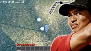 Real Life Minecraft - Golf Like Tiger Woods!