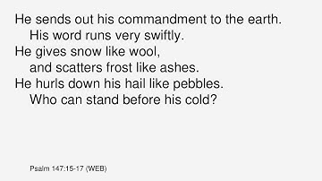 Psalm 147:12-20 🕇 Pastor Rob Reads the Bible