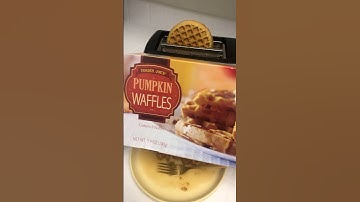 Trader Joes Pumpkin Waffles #pumpkin #waffles