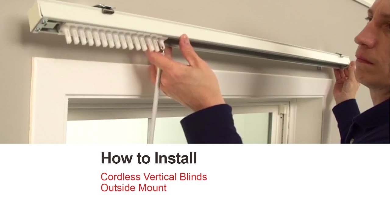 Bali Blinds | How to Install Cordless Vertical Blinds - Outside Mount